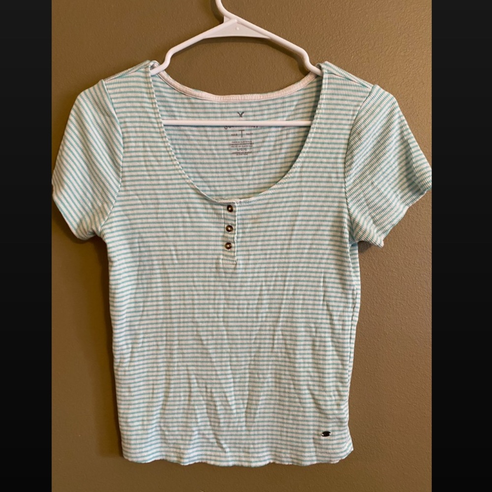 American Eagle striped “Soft & Sexy” shirt